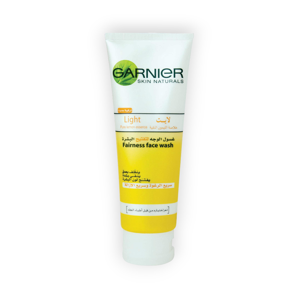 GARNIER LIGHT FAIRNESS FACE WASH 100ML