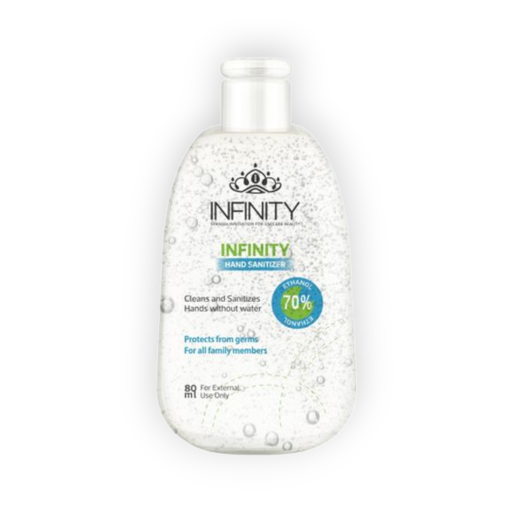 INFINITY HAND SANITIZER CLEANS AND SANITIZER 80ML