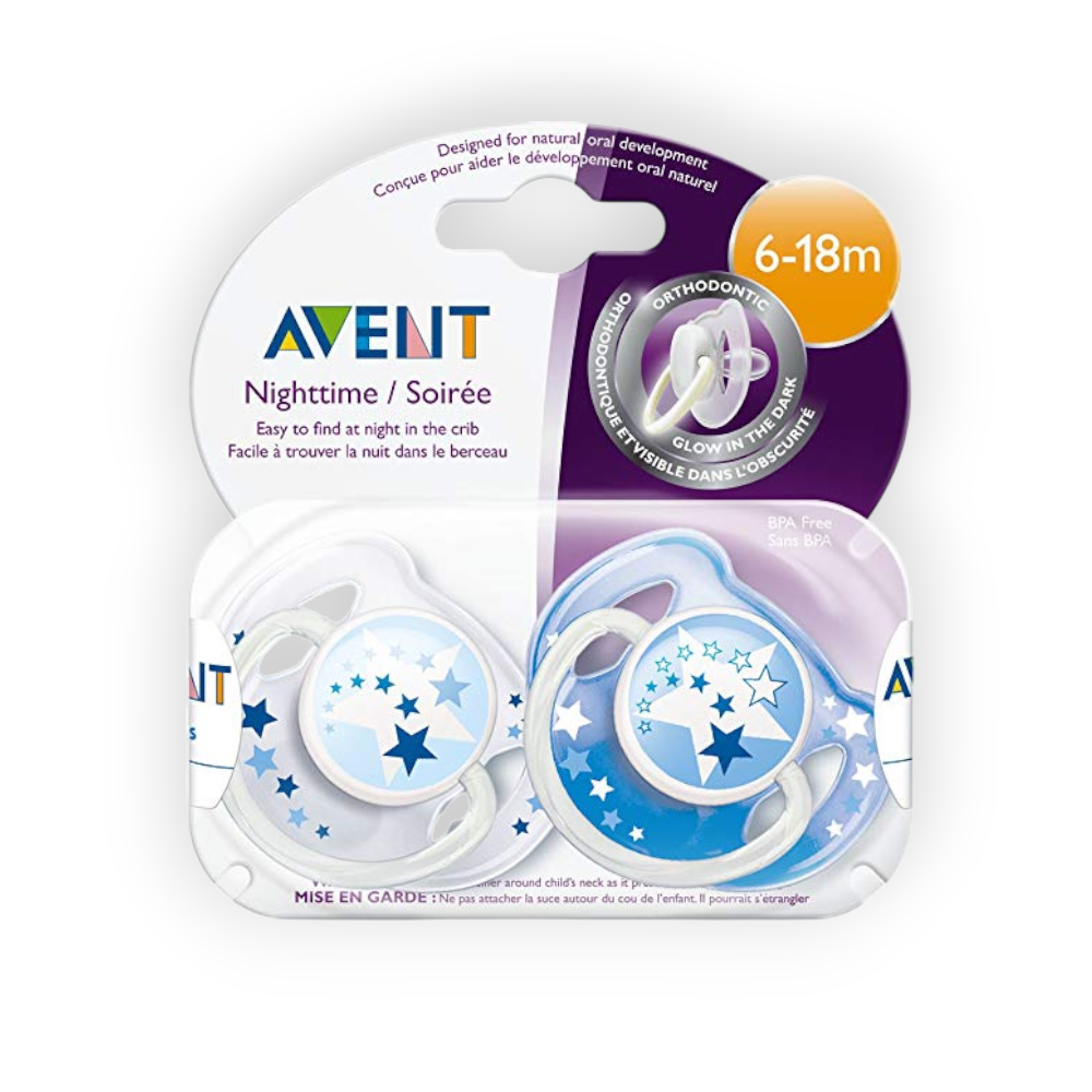 AVENT NIGHT TIME 6-18M (17662) 2 pieces  tetine