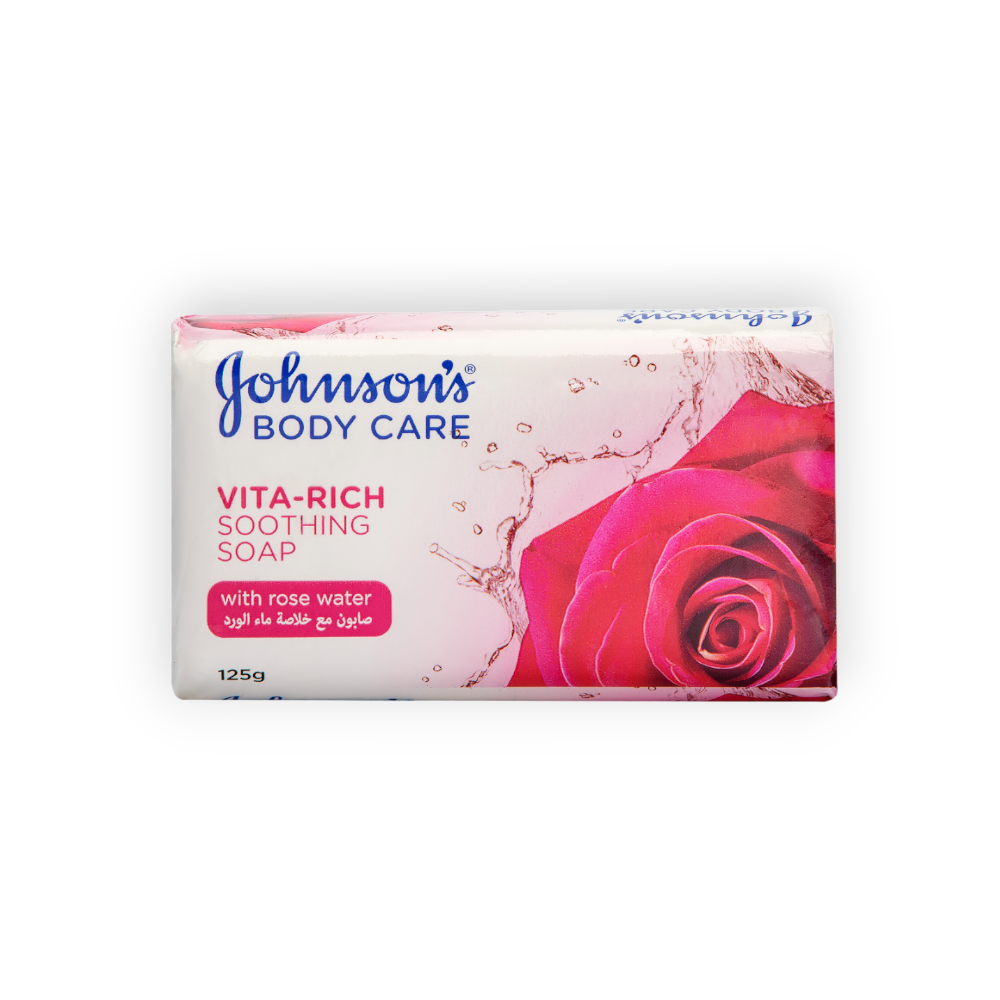 JOHNSONS & ROSE WATER SOAP 125G