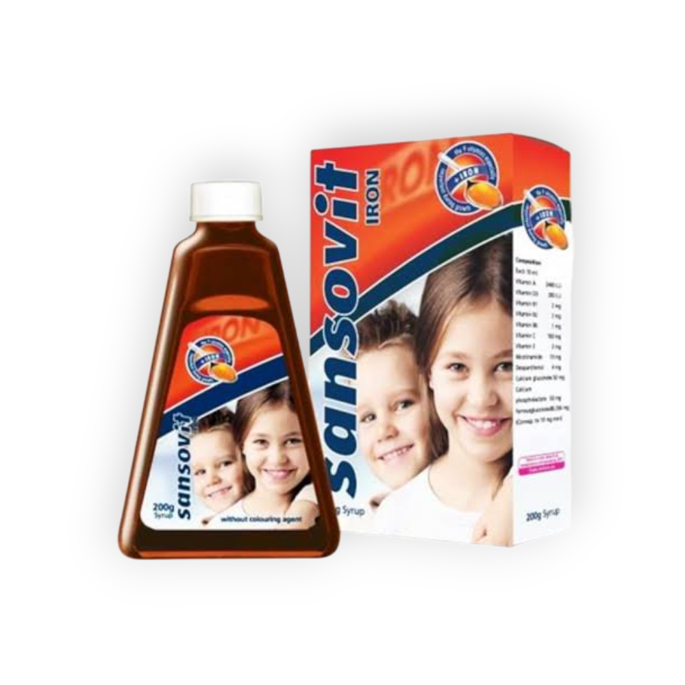 SANSOVIT IRON WITH CHOCOLATE SYRUP 400 ML