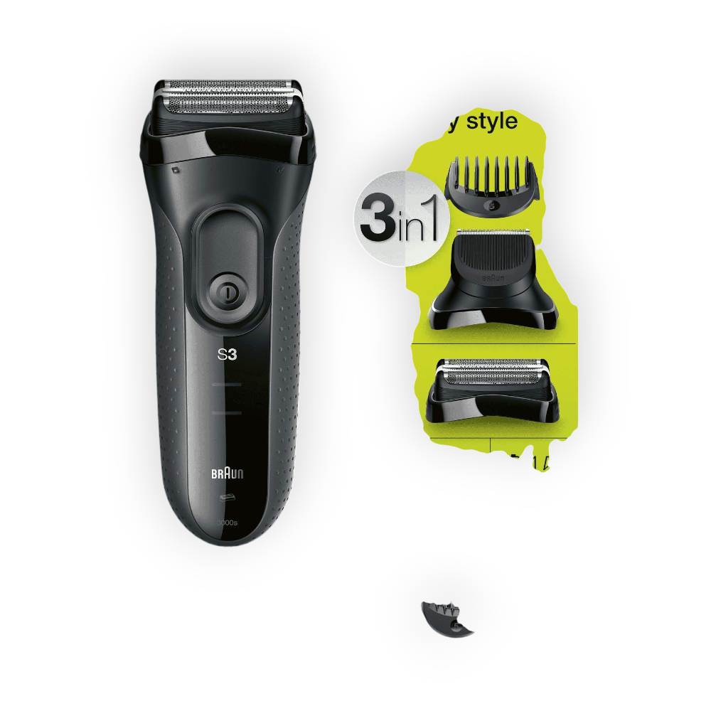 BRAUN S3 SHAVE&STYLE 3 IN 1 BT300