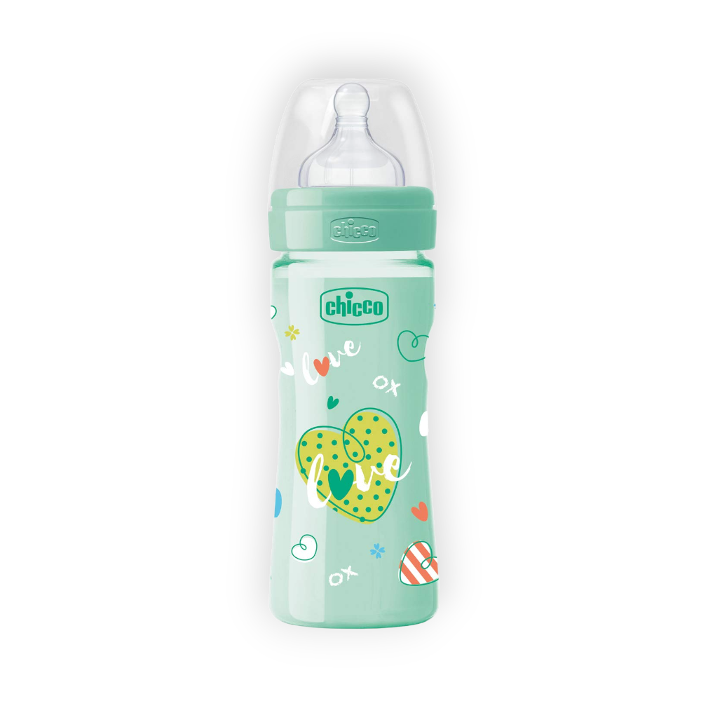 CHICCO BIBERON SILICON( 2+ MONTH) 250 ML 9084