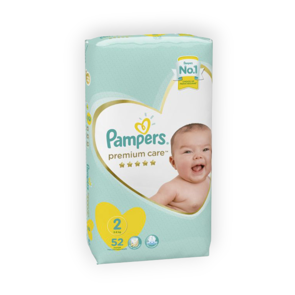 PAMPERS PREMIUM CARE (2) 52pieces