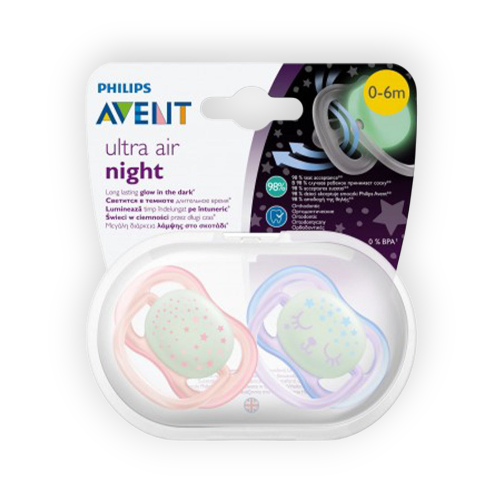 AVENT ULTRA AIR NIGHT 2SOOTHER 0-6Month 