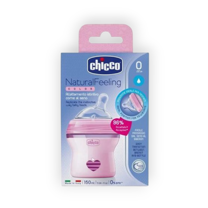 CHICCO NATURAL FEELING 150 ML +CHICCO PHYSIO