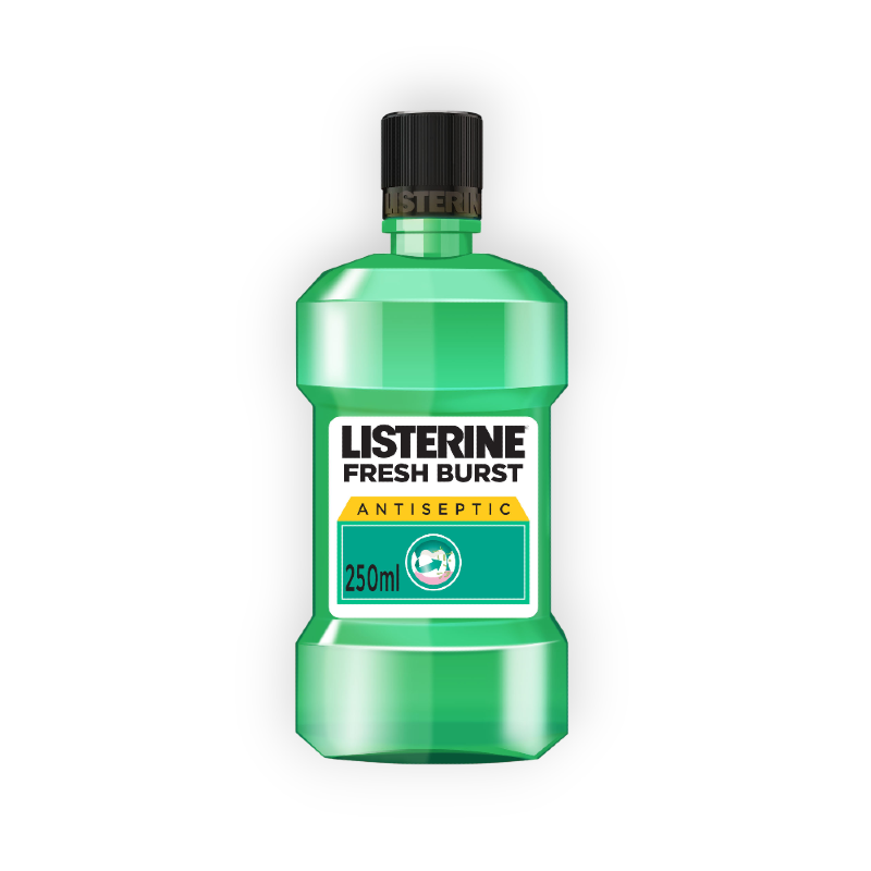 LISTERINE FRESH BURST mouthwash 250ML 25%OFF