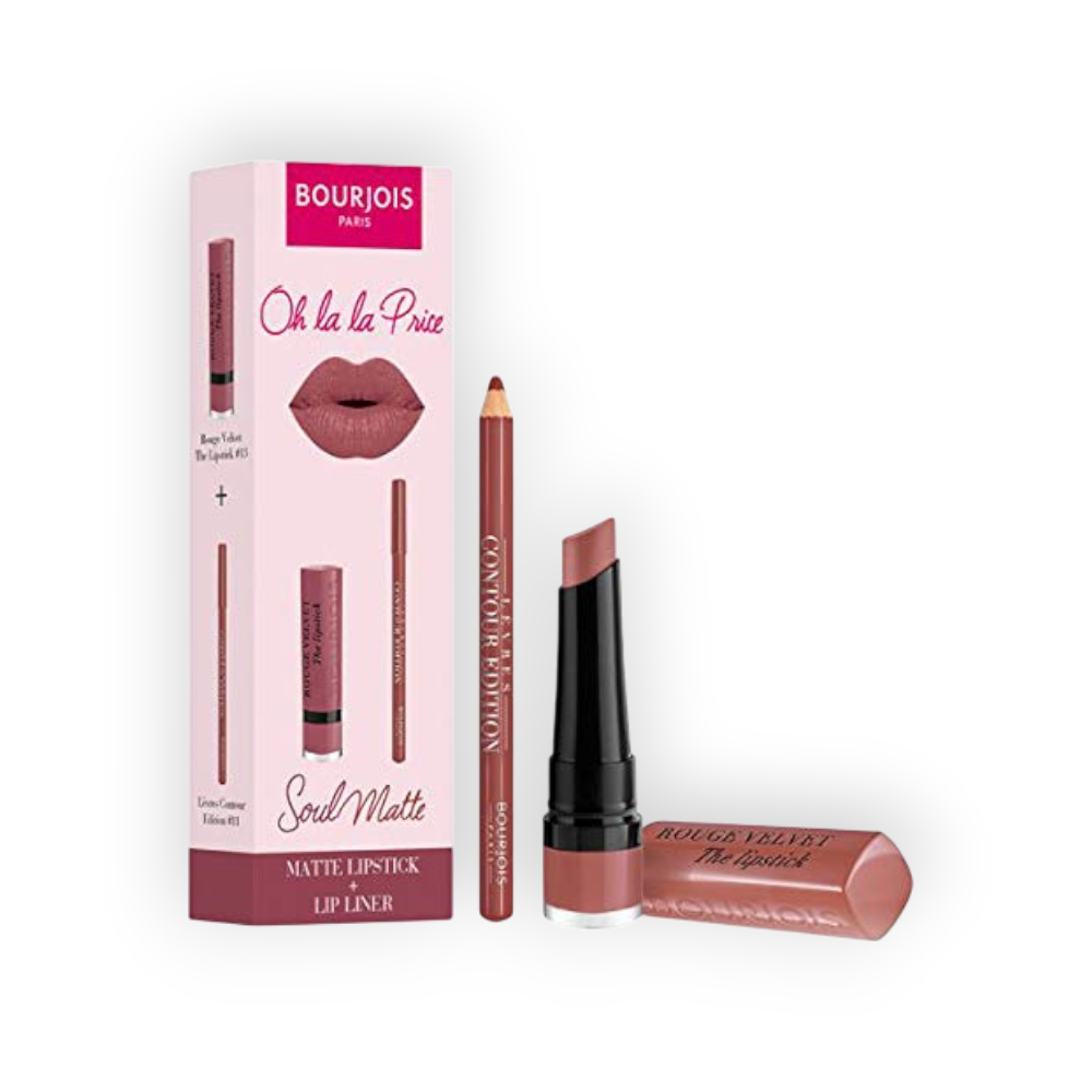 BOURJOIS VELVET MATTE LIPSTICK +LIP LINER FREE 19