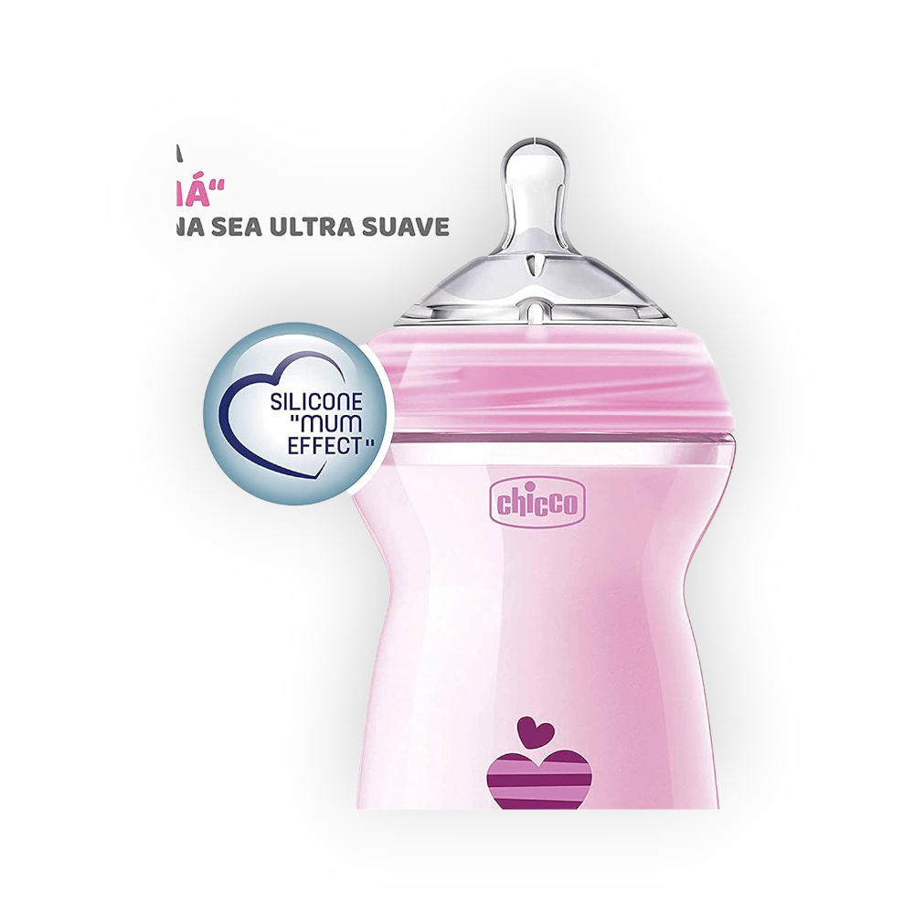 CHICCO BIBERON NATURAL FEELING COLOR 330 ML 80731