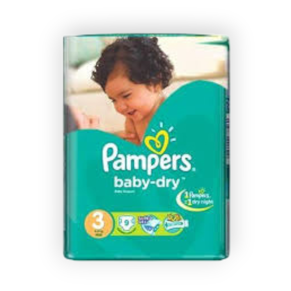PAMPERS JUMBO SIZE (3) 80 pieces