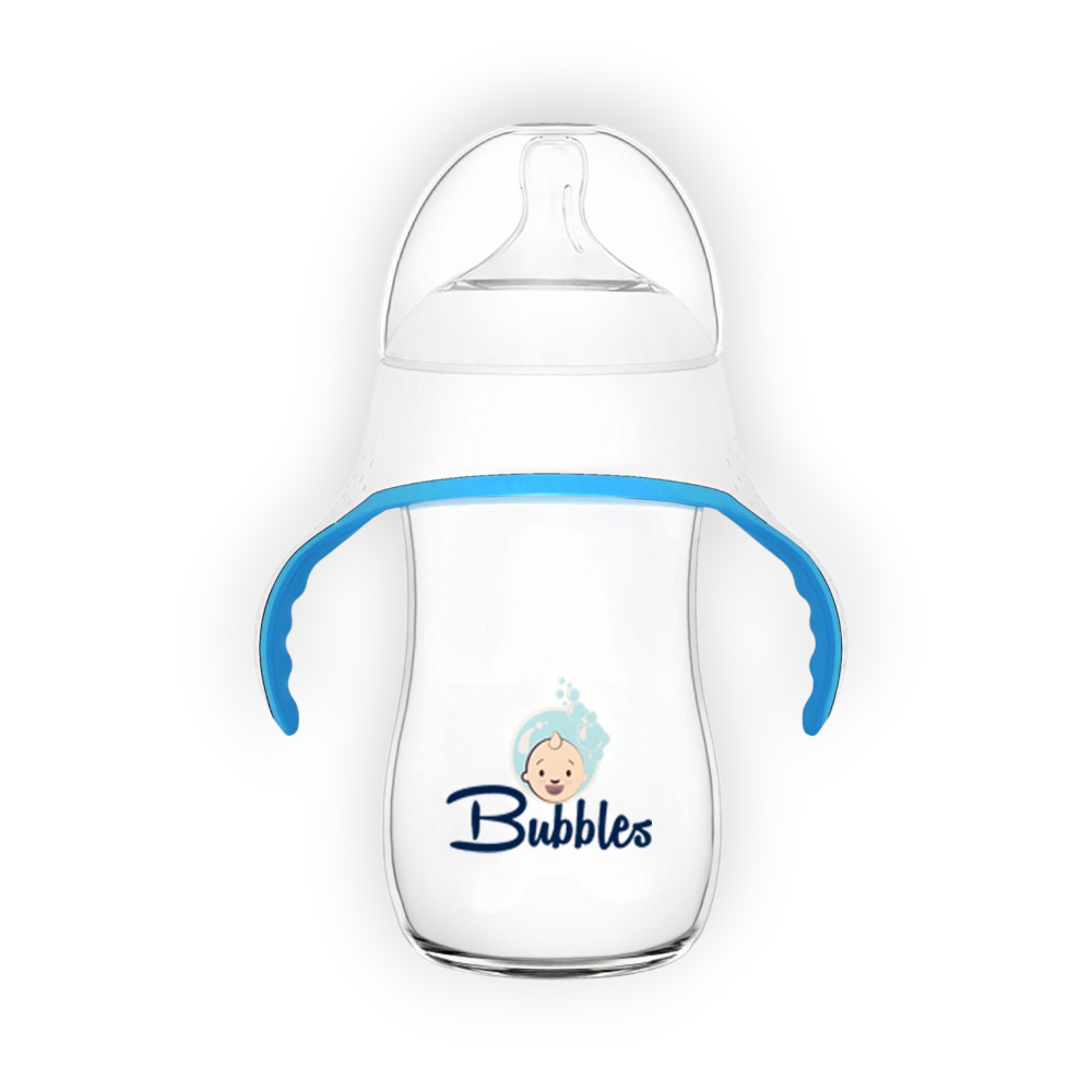 BUbbLES FEEDING BOTTLE NATURAL WITH HAND 150ML