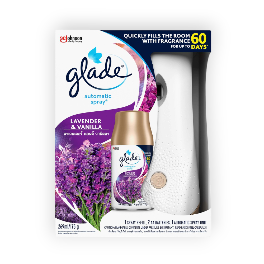 GLADE AUTOMATIC LAVENDER &VANILIA 269ML+spare