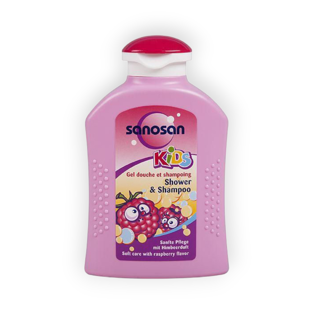 SANOSAN SHOWER & SHAMPOO RASPBERRY 200 ML