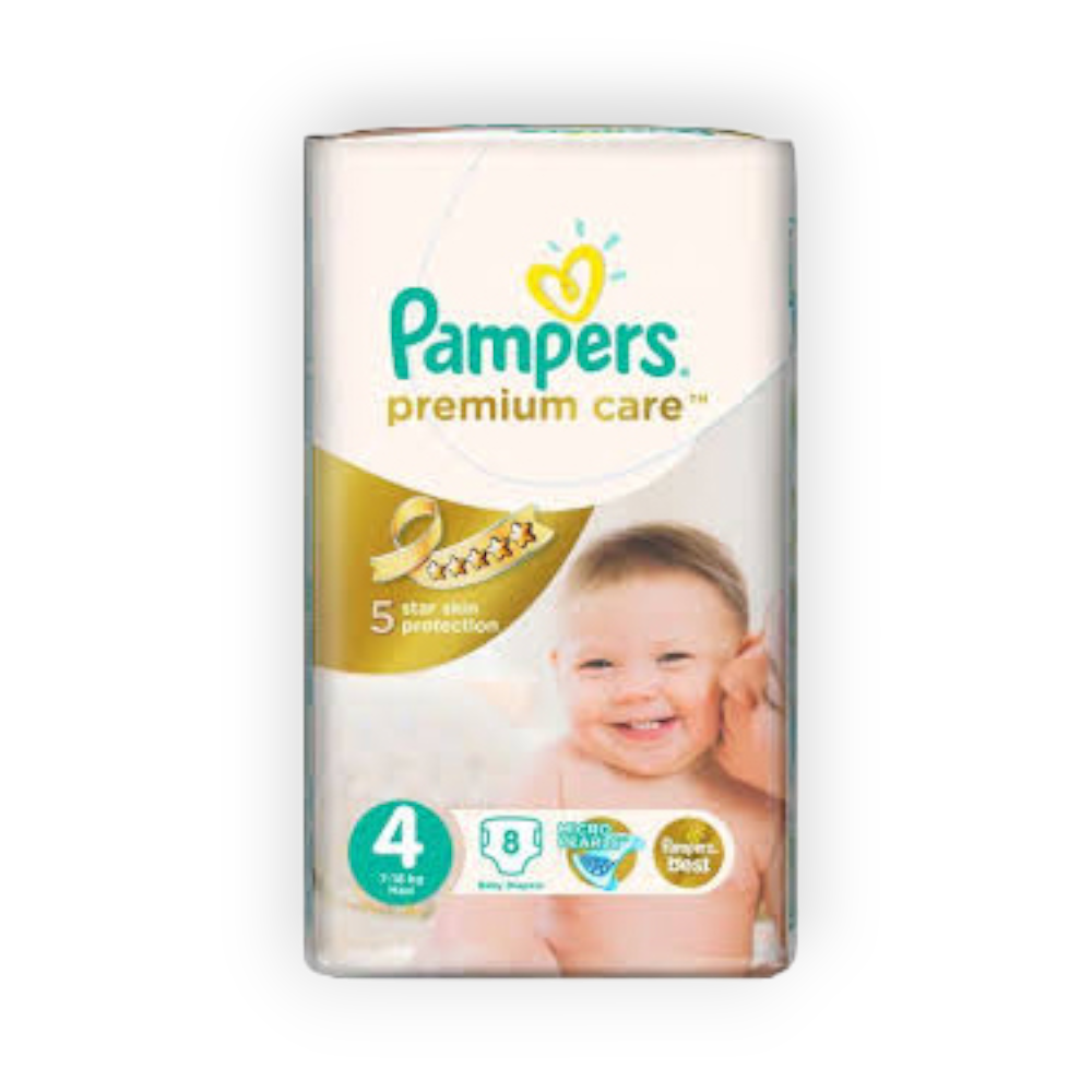 PAMPERS PREMIUM CARE (6) 44 DIAPERPERS