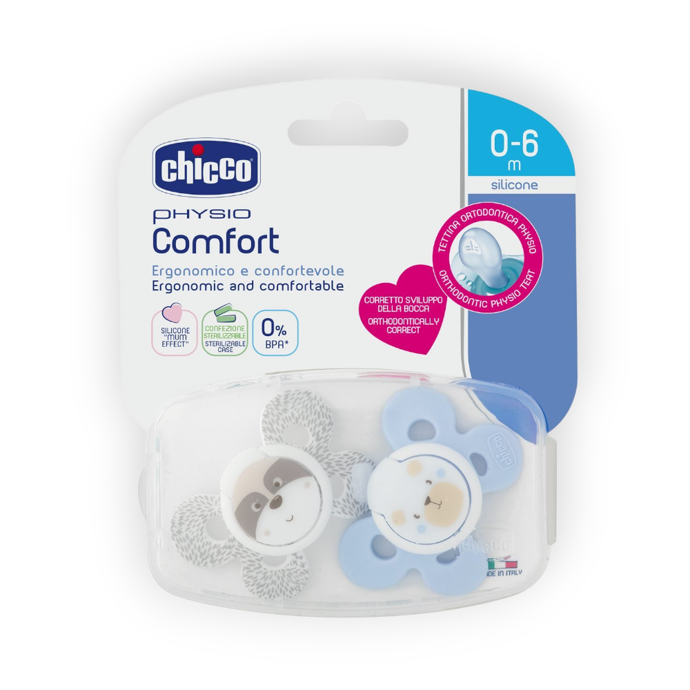 CHICCO LOVE GOMMOTTO  0-6 MONTH SILICONE 2098