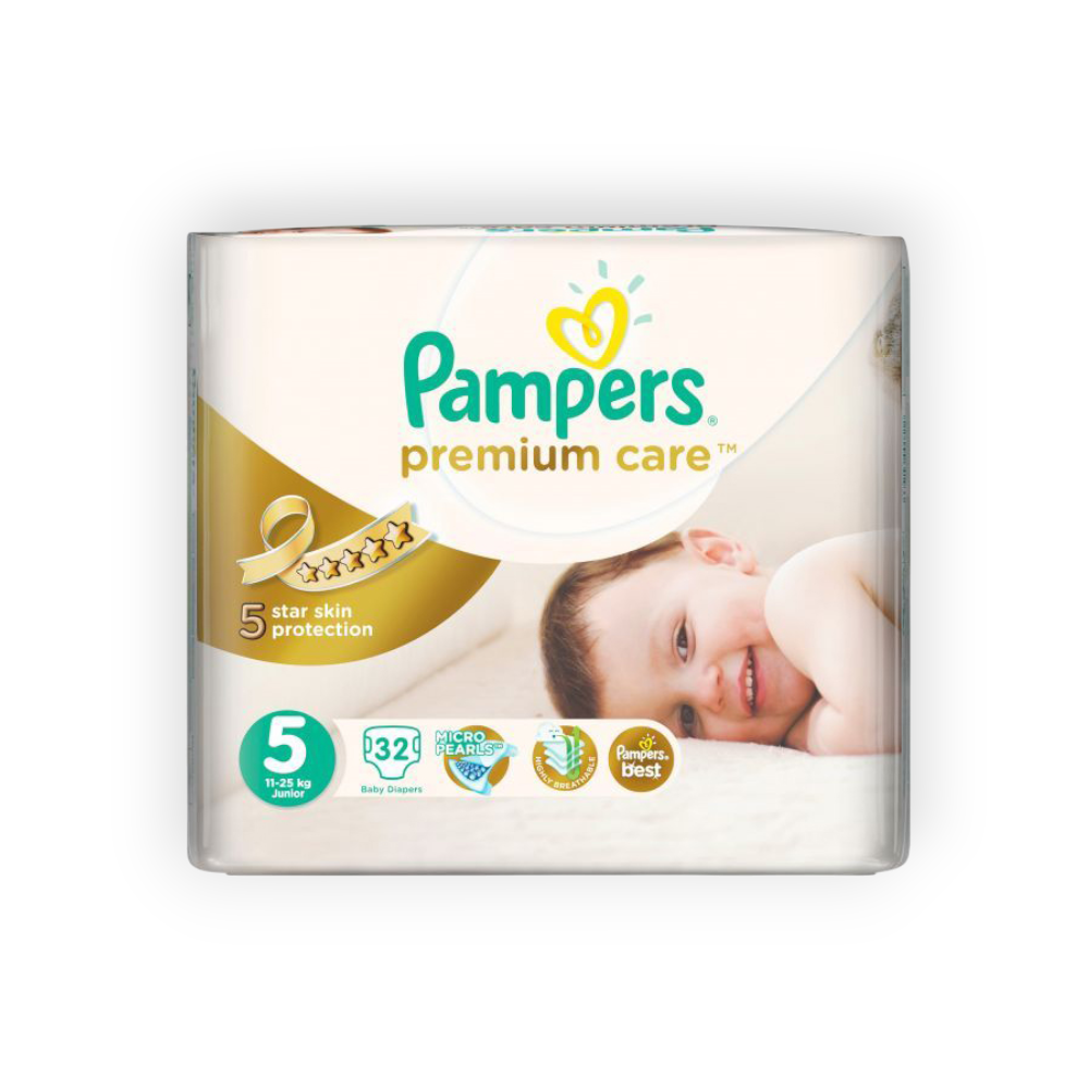 PAMPERS JUMBO SIZE (5) 76 pieces