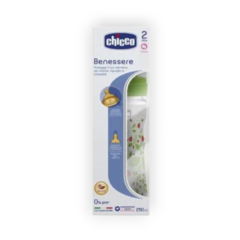 CHICCO BIB. (WELL BEING) 250ML (+2MONTH) "8655"