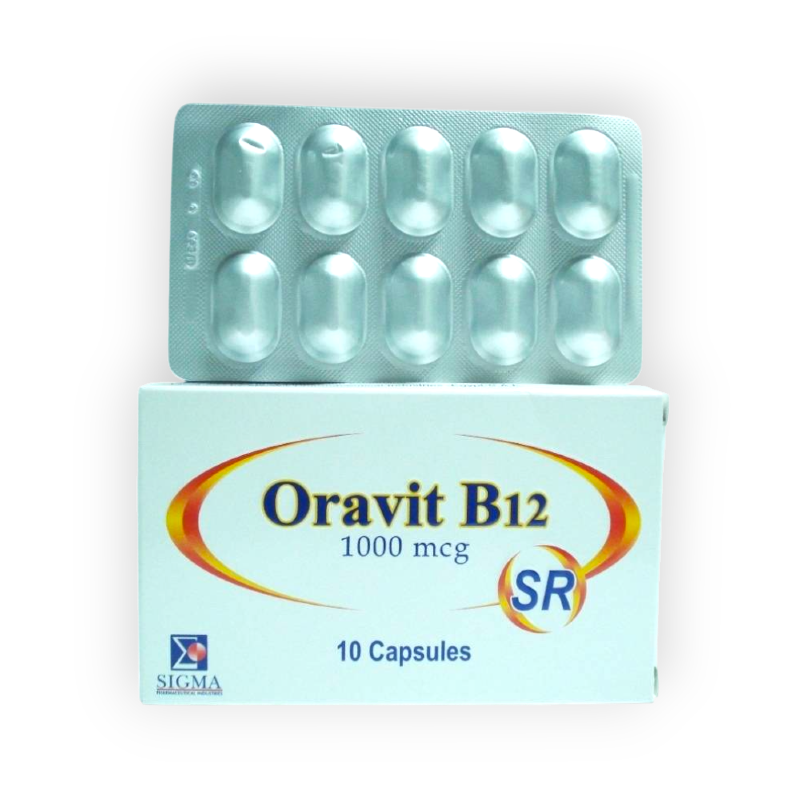 ORAVIT B12 1000 MCG 10 CAPSULES