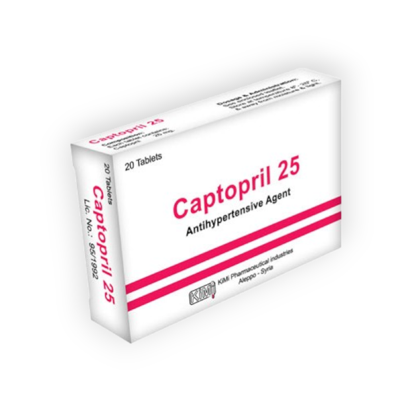 CAPOTRIL 25 MG 20 TABLET