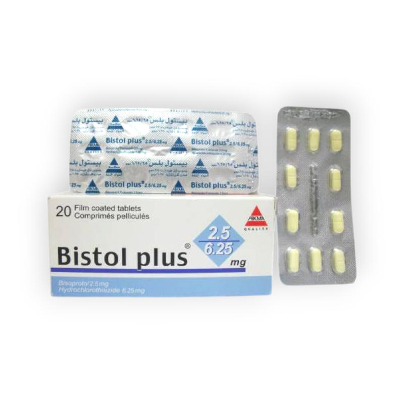 BISTOL PLUS 2.5 / 6.25 MG 20 TABLET