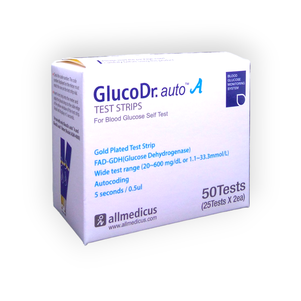 GLUCO DR AUTO TEST STRIPS 50TESTS