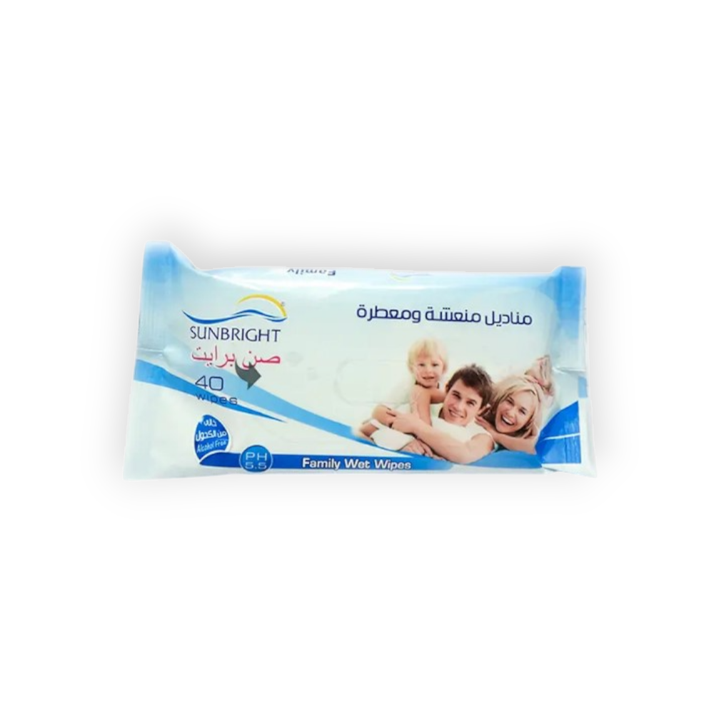 SUNBRIGHT BABY WET WIPES 40WIPES