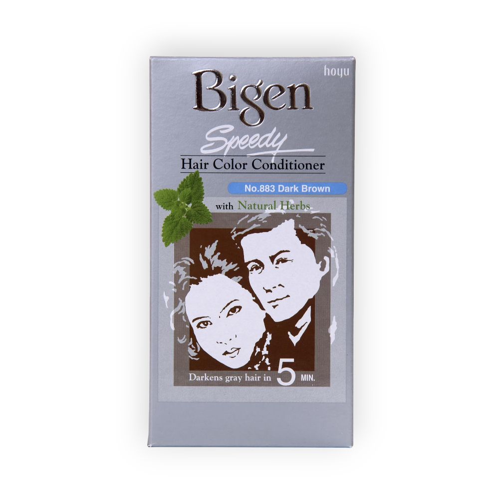 BIGEN HAIR COLOR CONDITIONER (SPEEDY) DARK BROWN 883