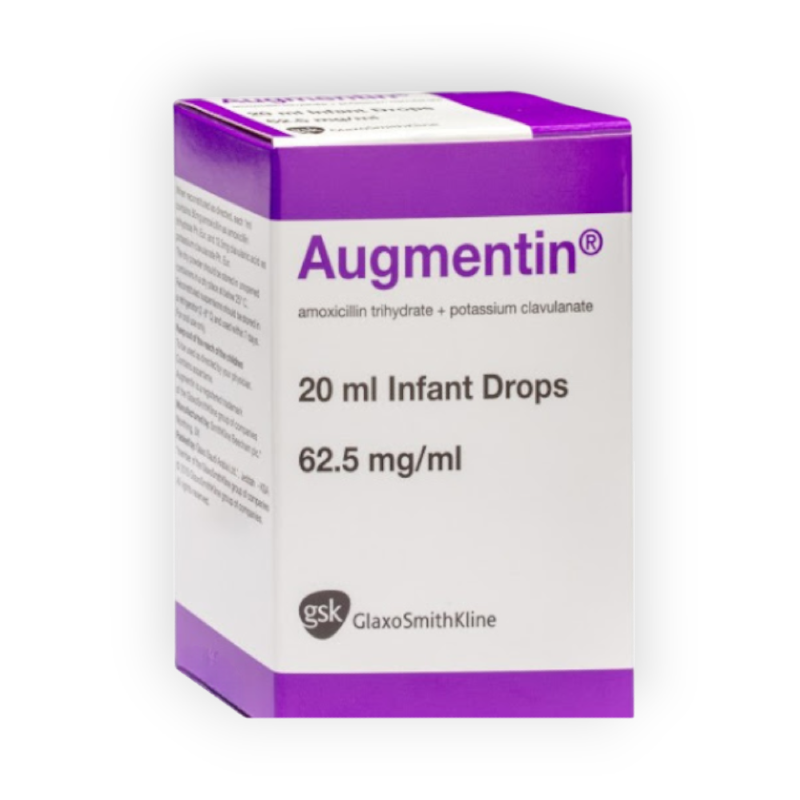 AUGMENTIN 62.5 MG INF DROPS 20 ML