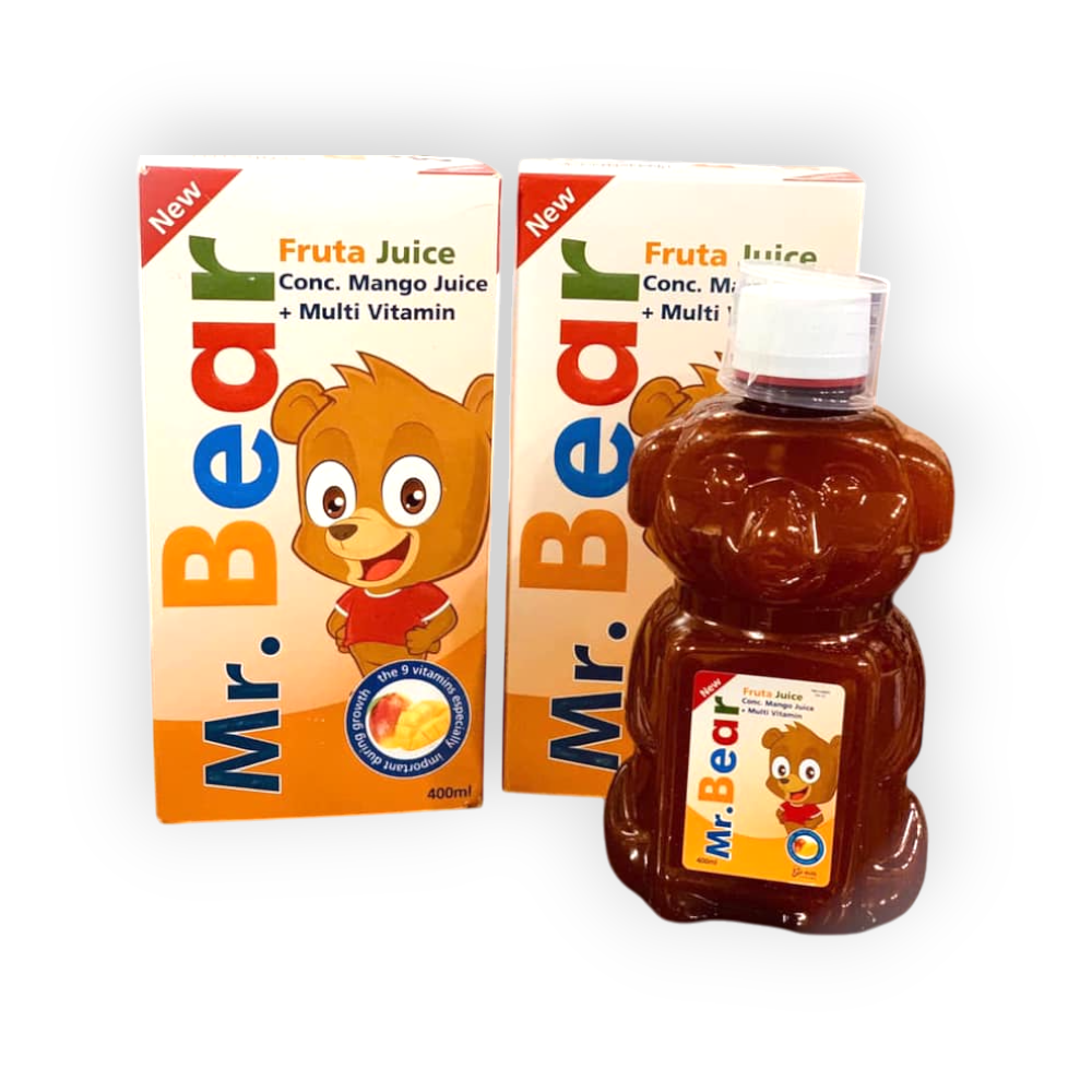 MR BEAR FRUTA JUICE MANGO 400ML SYRUP