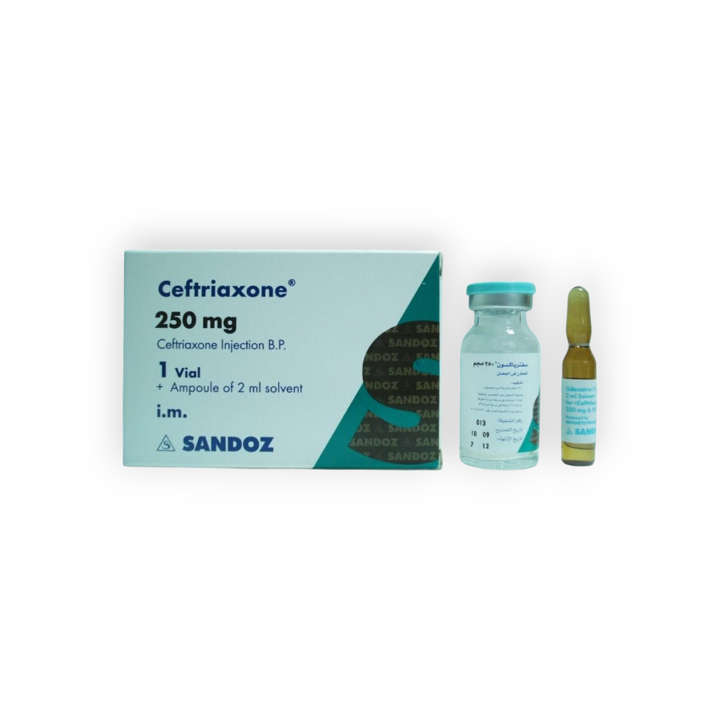 CEFTRIAXONE 250 GM I.M VIAL