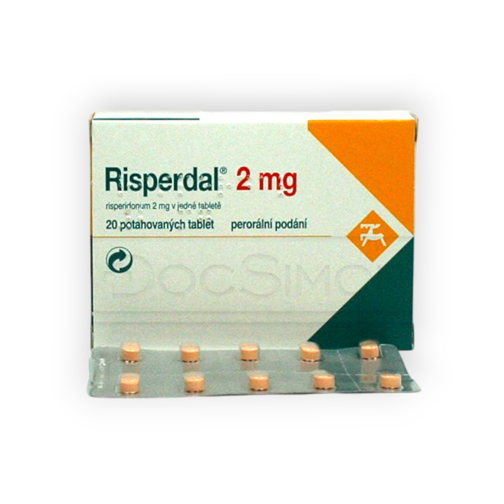 RISPERDAL 2 MG 20 TABLET