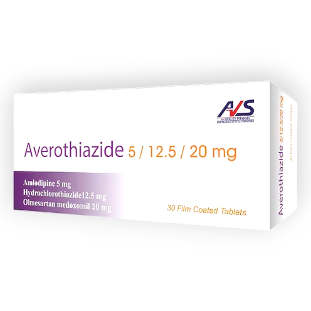 AVEROTHIAZIDE 5/12.5/20MG 30TABLET