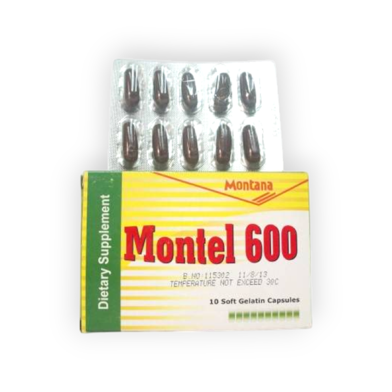 MONTEL 600 MG 10 CAPSULES