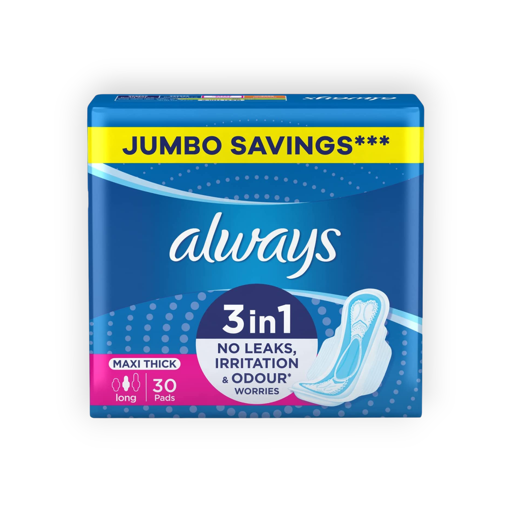 ALWAYS MAXI THICK LONG 30 PADS