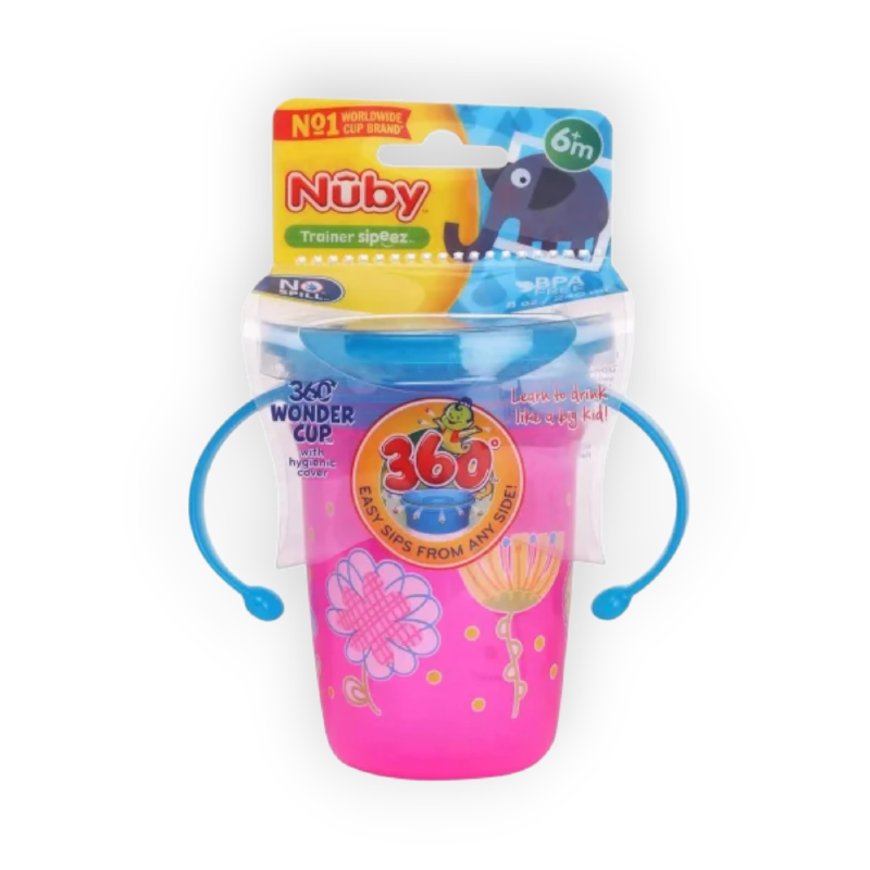 NUBY WORLDWIDE CUP BRAND +6 MONTH  240ML CODE10410