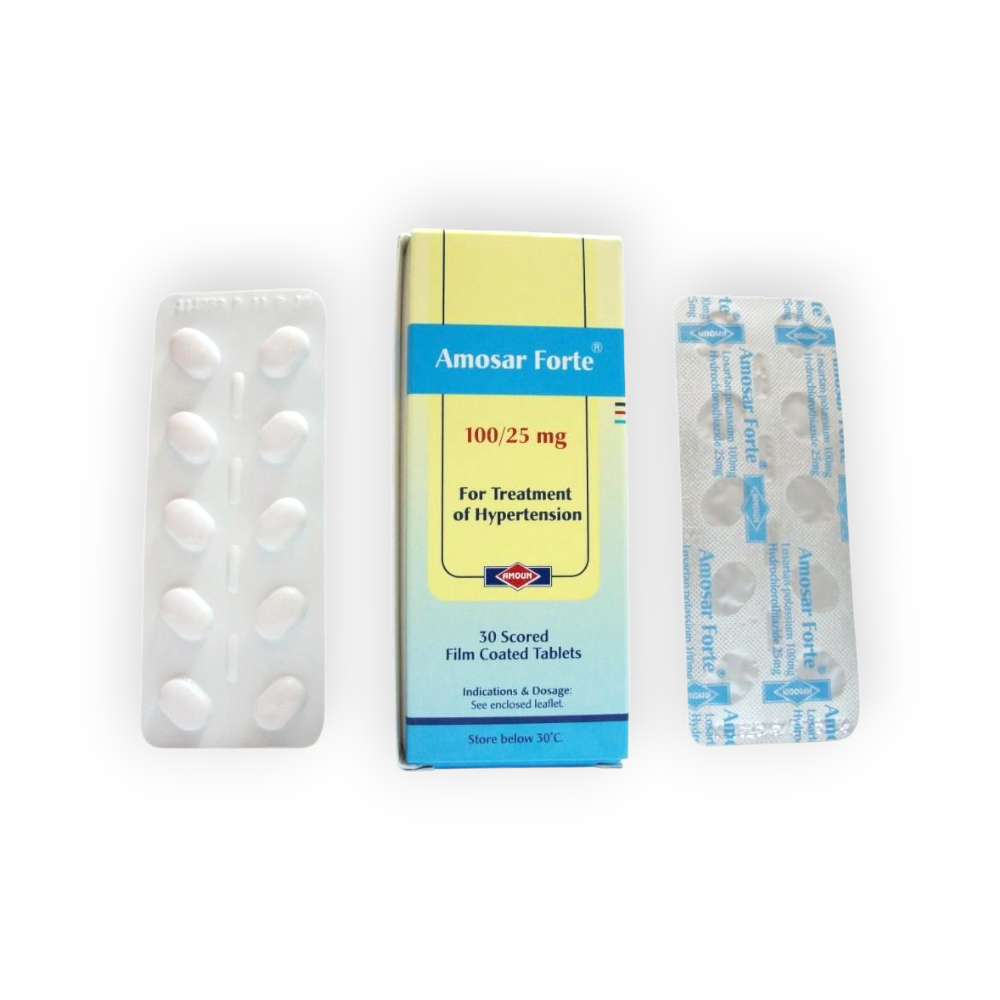 AMOSAR FORTE 100/25 MG 30 TABLET