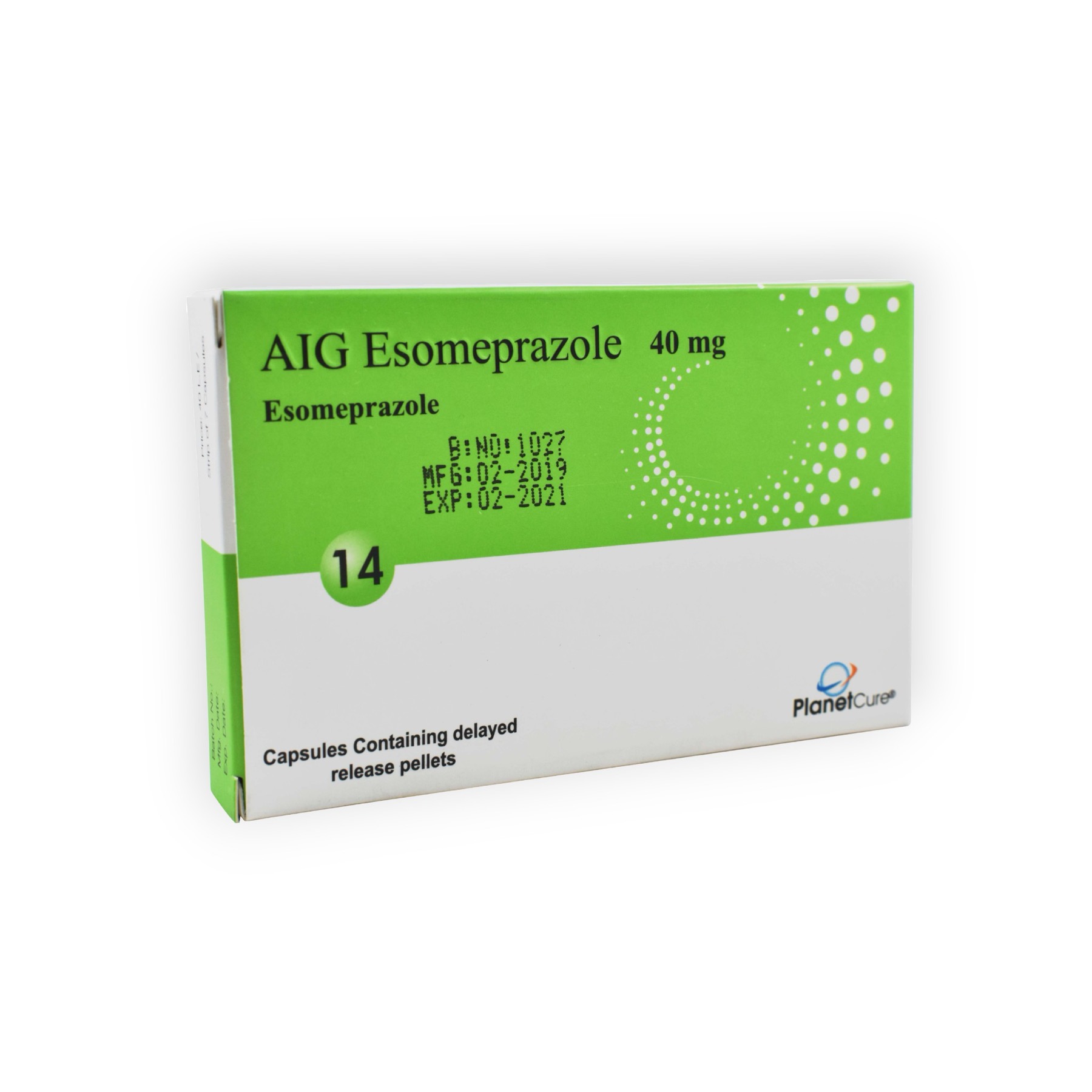 AIG ESOMEPRAZOLE 40 MG 21 TABLET