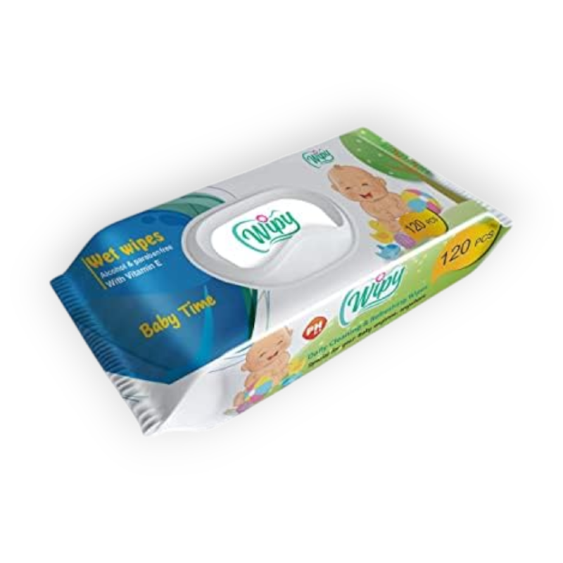 WIPY WET BABY TIME PERFUME 120 PIECES
