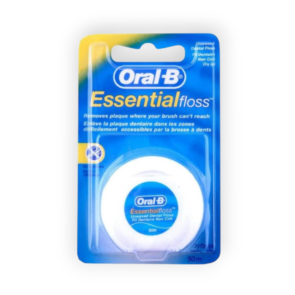 ORAL B ESSENTIAL FLOSS UNWAXED