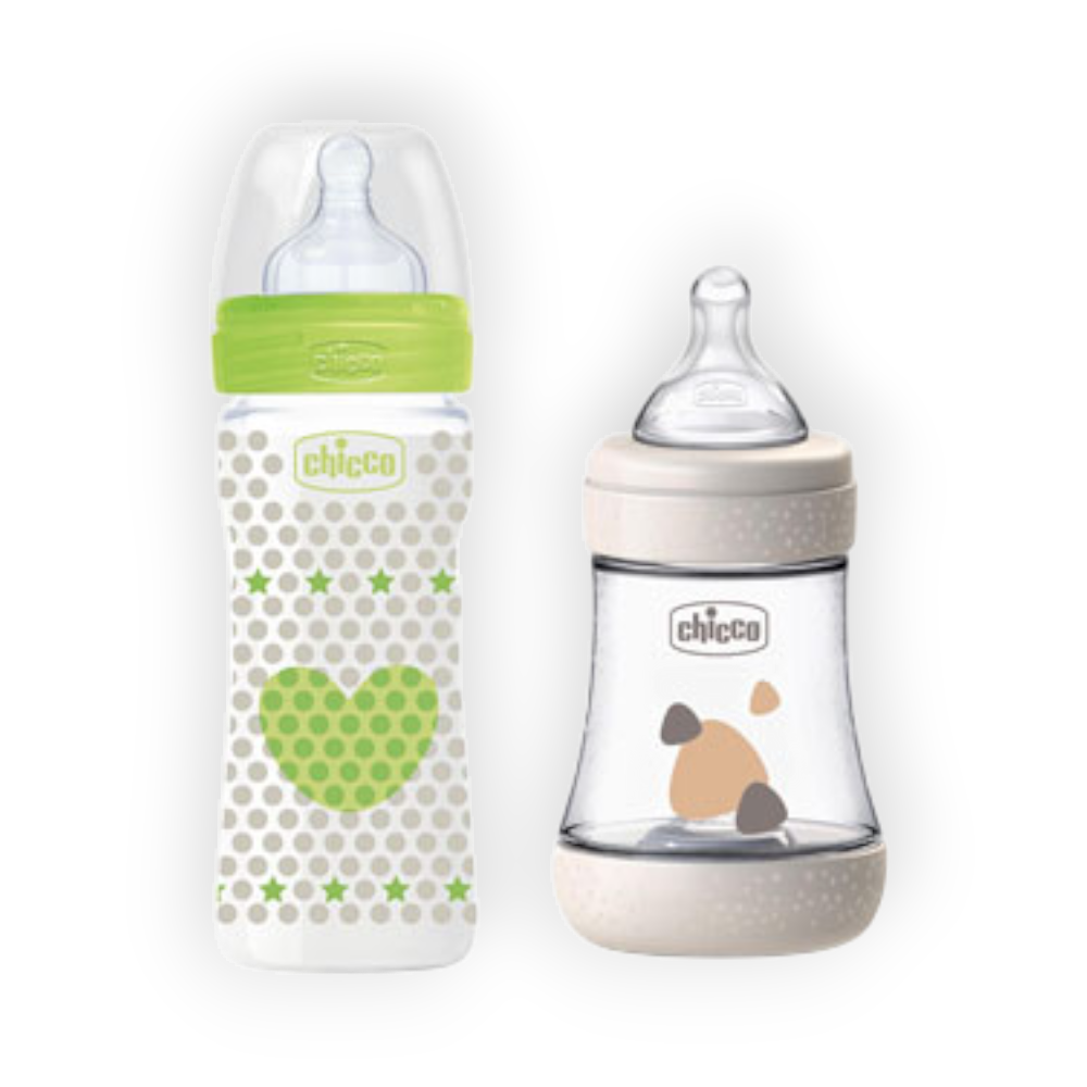 CHICCO BIBERON WELL BEING 250ML+BIBERON 150ML FREE