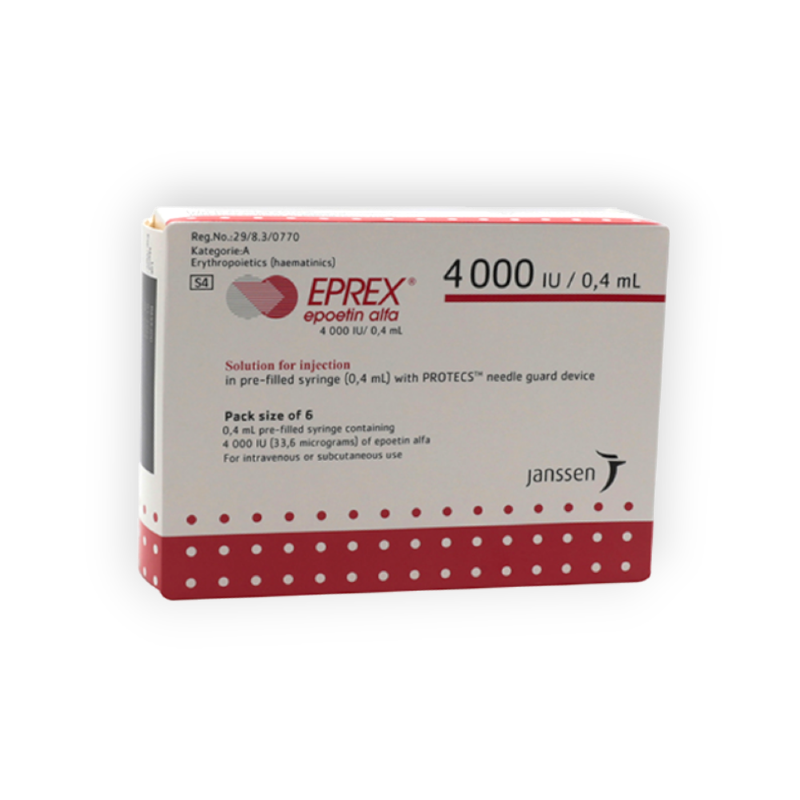 EPREX 4000 I.U 6 SYRINGS