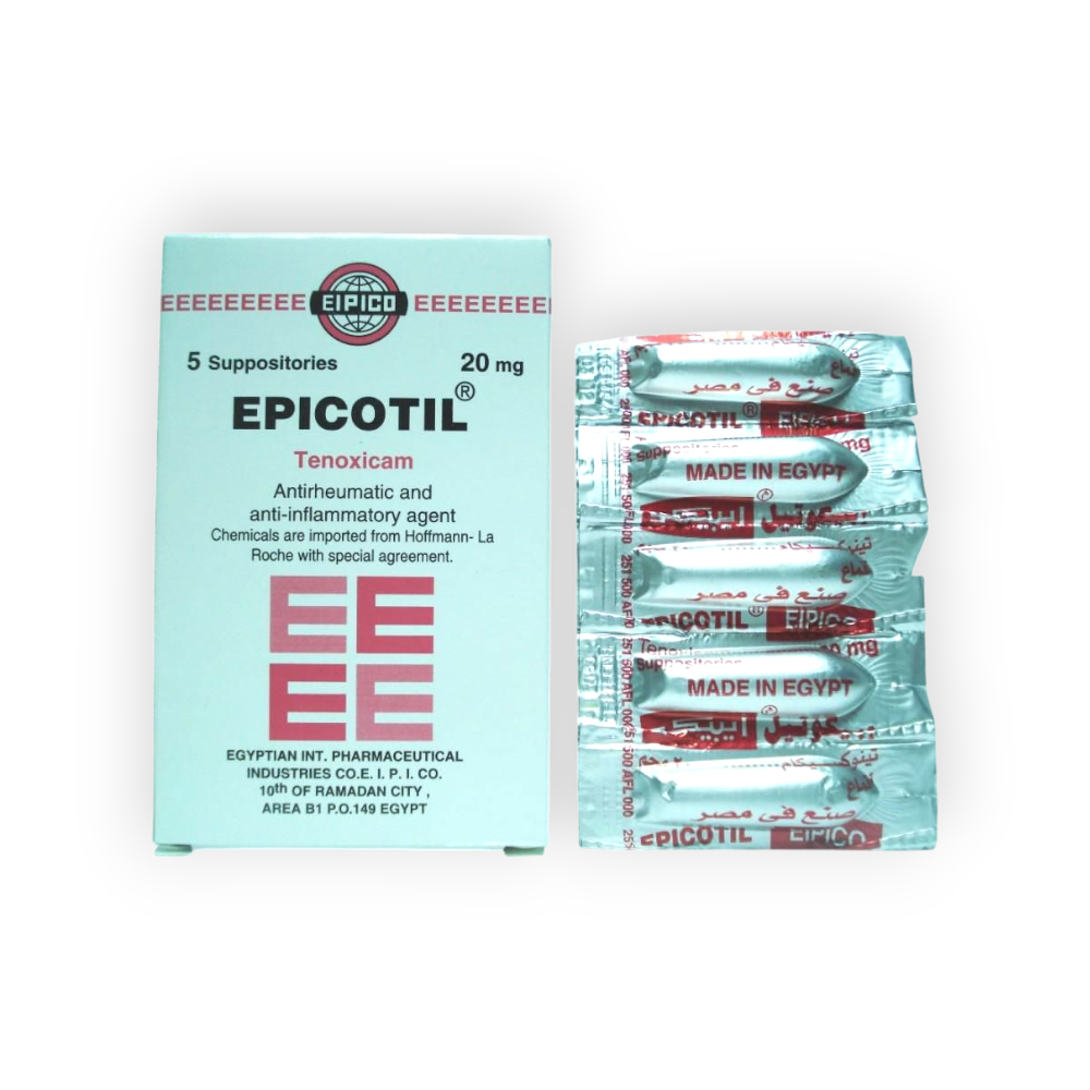 EPICOTIL  20 MG  5  SUPPOSITORIES
