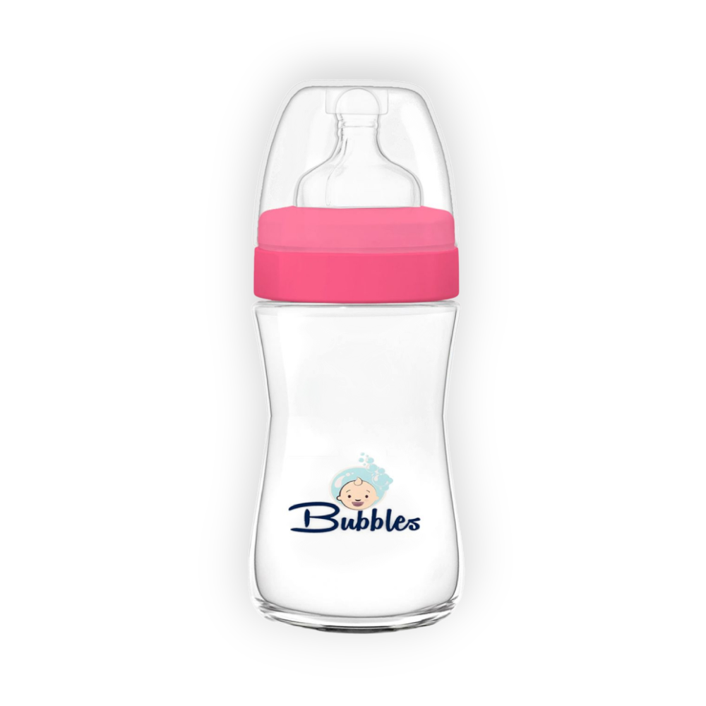 BUbbLES FEEDING BOTTLE NATURAL 150ML 8560 (ROSE)