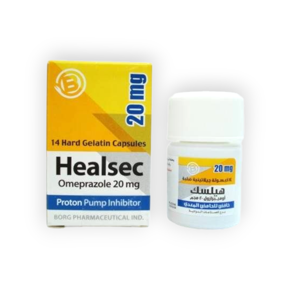 HEALSEC  20 MG 14 CAPSULES