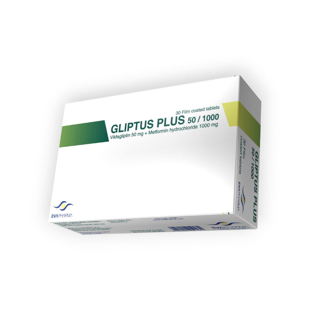 GLIPTUS PLUS 50/1000 MG 30 TABLET