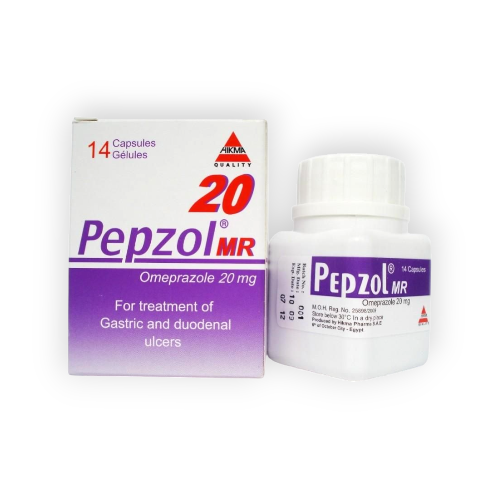 PEPZOL 20 MG 14 CAPSULES