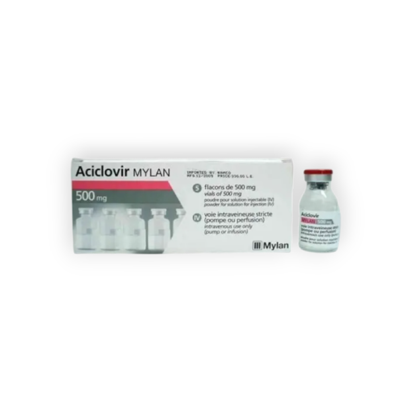 ACYCLOVIR (MYLAN) 500 MG 5 VIAL