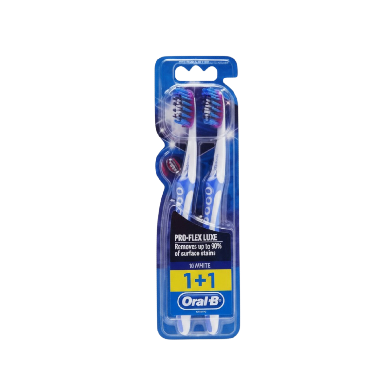 ORAL B TOOTH BRUSH PRO FLEX LUXE 1+1FREE MEDIUM 38
