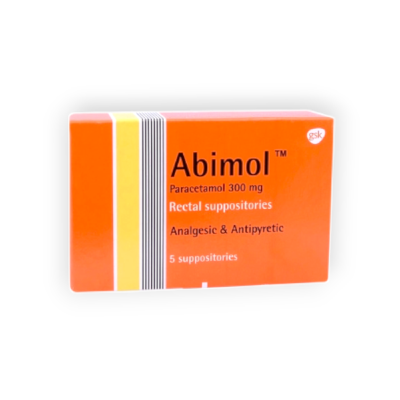 ABIMOL INF 300 MG 5 SUPPOSITORIES