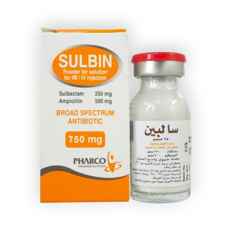 SULBIN 750 MG IM / IV VIAL